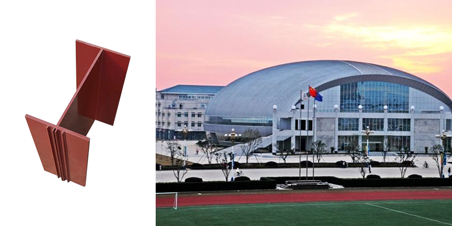 H铝包办H钢建造体育馆