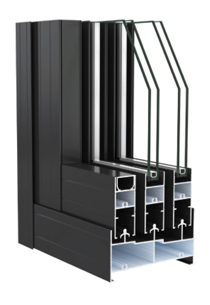 WY-TC108A通常三轨推拉窗